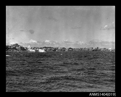 Ansett Airways flying boat PACIFIC CHIEFTAIN on Sydney Harbour