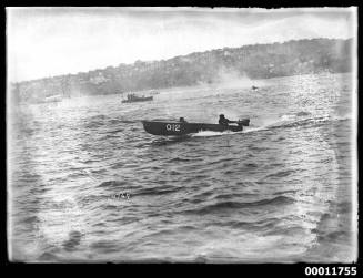Speedboat on Sydney Harbour