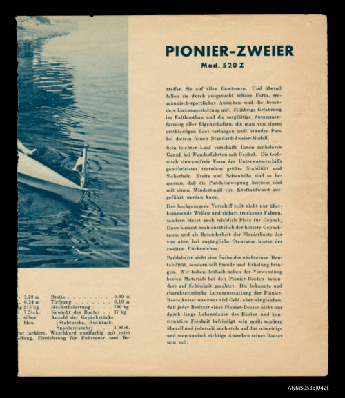 Pionier Faltbootwerft advertisement