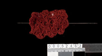 Unfinished knitting project