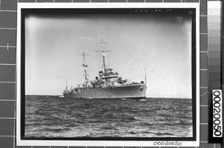 Unidentified Royal Australian Naval vessel near Cockatoo Island, Sydney