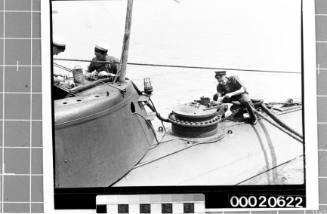 HMS PHOENIX moored at Garden Island