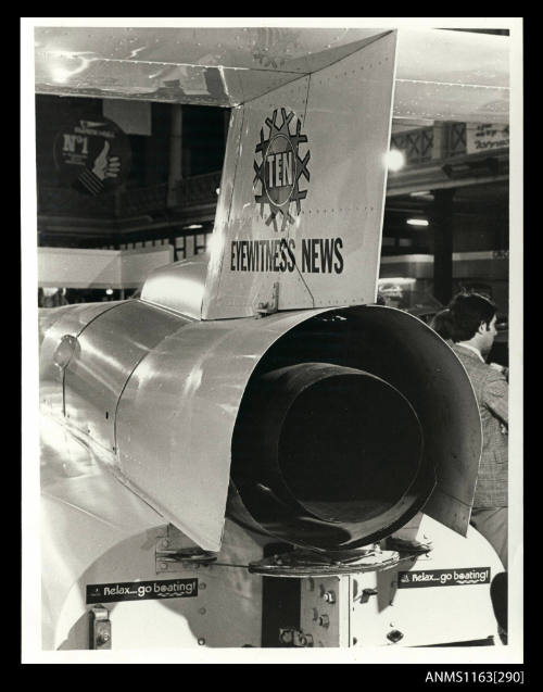 Close up rear view of SPIRIT OF AUSTRALIA