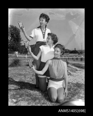 Three women modelling Jantzen casual wear