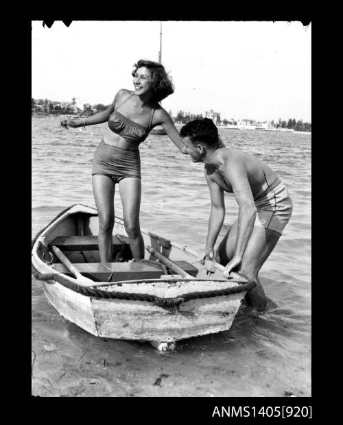 Couple modelling swimwear