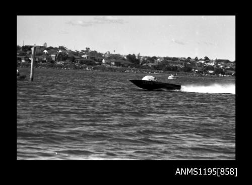 Sydney Hydro Club April 1970, unlimited inboard runabout LJ84N