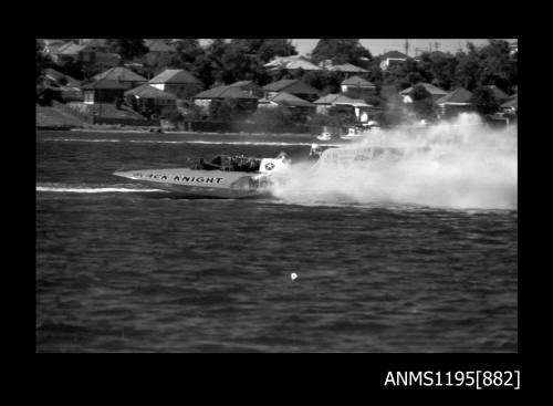 Sydney Hydro Club April 1970, inboard hydroplane BLACK KNIGHT