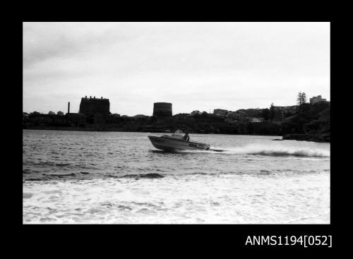 Manly Cove and Store Beach 1973, cruiser VEDETTE J demonstration