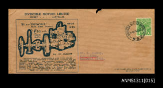 Invincible Motors Limited envelope