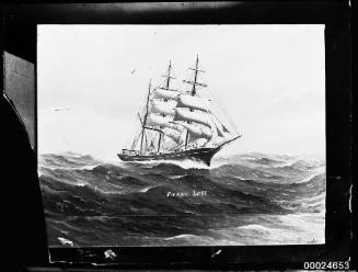 Three-masted barque PIERRE LOTI under partial sail