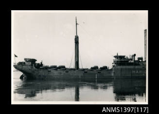 Photograph depicting the MARION MOLLER leaving port
