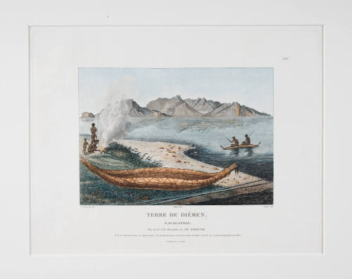 Terre de Diemen. Navigation. Vue de la Cote Orientale l'Ile Schouten