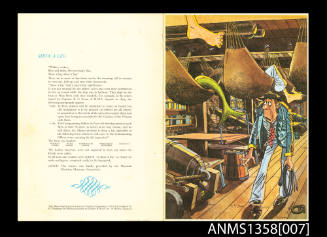 Dinner menu from SS ORSOVA titled Show a Leg