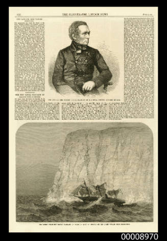 The screw steam-ship ROYAL STANDARD in collision with an iceberg on the home voyage from Melbourne