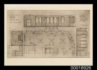 Proposed scheme for the lounge of Ship No. 1460 MV DUNTROON