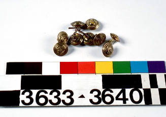 Merchant Navy buttons attached with a clip - Assistant Purser  Adrian Gower, P&O Line