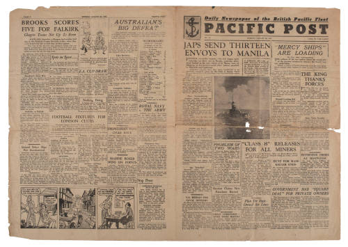 Pacific Post, Daily newspaper of the British Pacific Fleet, No 32