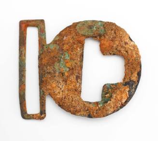Buckle recovered from the wreck of the DUNBAR