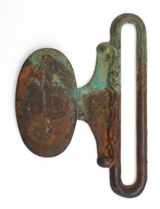 Buckle recovered from the wreck of the DUNBAR