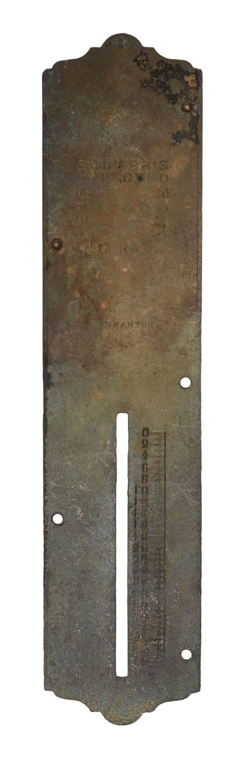 Metal packing plate