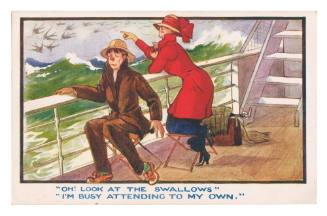 "Oh! Look at the swallows", "I'm busy attending to my own"
