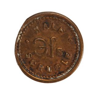 Weight, Half Scruple, from apothecary’s chest 00005897 used on the BURRUMBEET.