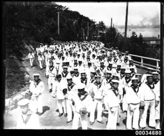 Japanese sailors from the Imperial Naval Squadron visit Taronga Zoo