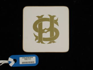 Drink coaster with J HOWARD SMITH monogram
