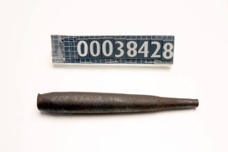 Punch in the shape of thick nail used by ship plumber John Carrol