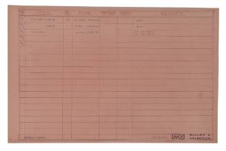 Table of Miller and Valentijn plans, 43 - 1 to 3