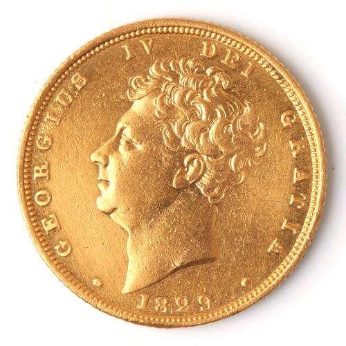 King George IV sovereign, 1829