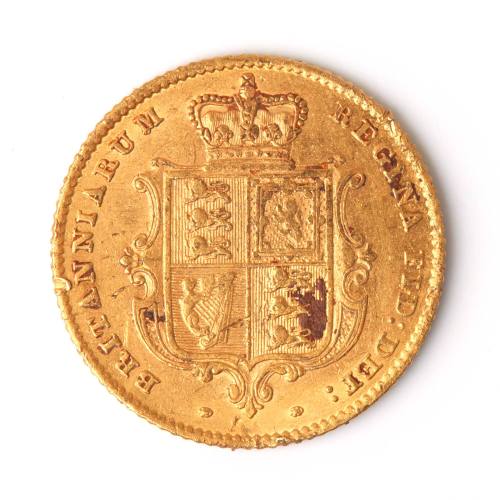 Queen Victoria half sovereign, 1853