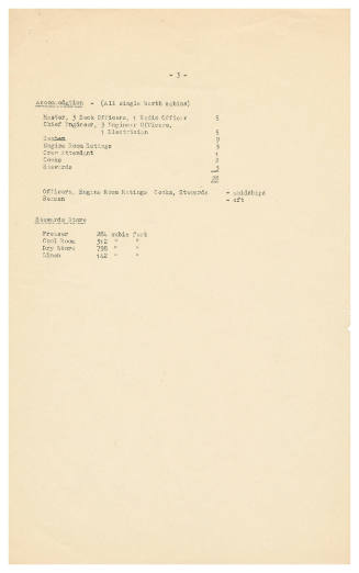 McIlwraith McEacharn Limited - Specifications for MV WATAMURRA