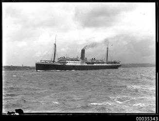 Passenger ship underway