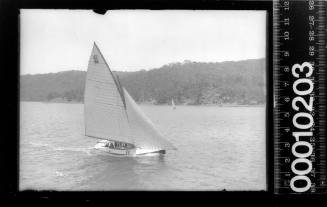 21-foot restricted class yacht NETTLE on Pittwater
