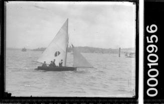 16-foot skiff sailing near Bradley's Head, Sydney Harbour