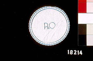 P&O drink coaster