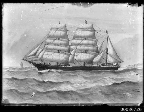 Ship ANTIOPE at sea.
