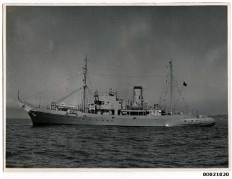 Naval vessel possibly the HMAS KANGAROO or HMAS KARANGI