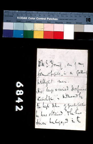 Reference for Dr William Young from St Thomas Hospital