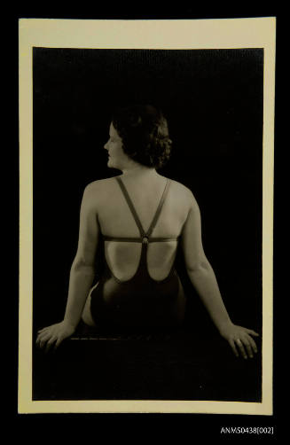 Woman modelling Peter O'Sullivan designed swimwear