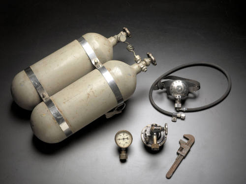 Twin tank set with cloth harness