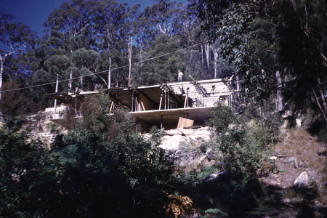 Timber frame building under construction slide