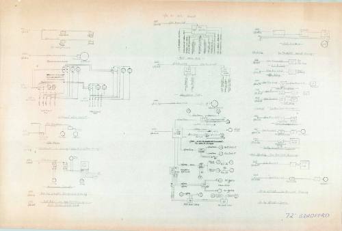 Plan of circuit drawings from a 72 foot Bradford vessel