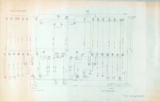 Plan of an engine dash panel circuit from a 72 foot Bradford vessel