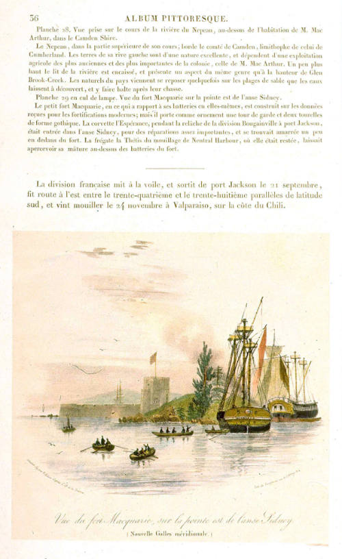 Vue du Fort Macquarie [View of Fort Macquarie]