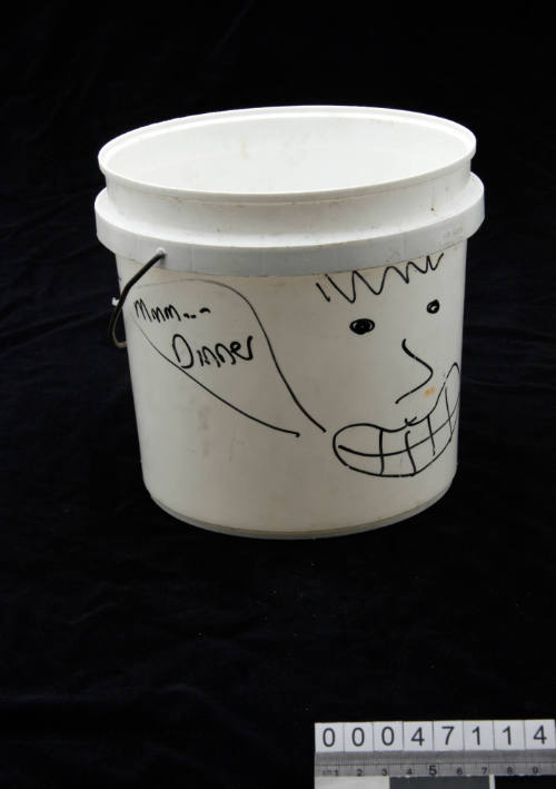 Plastic bucket taken on board LOT 41
