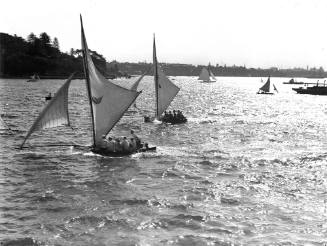 Two 14-footers on Sydney Harbour