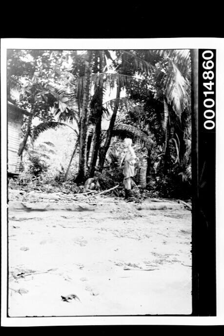 The nossiters on a sandy shore, Cocos Islands