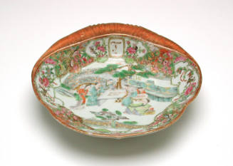 Dish from a dinner service made for George Francis Train